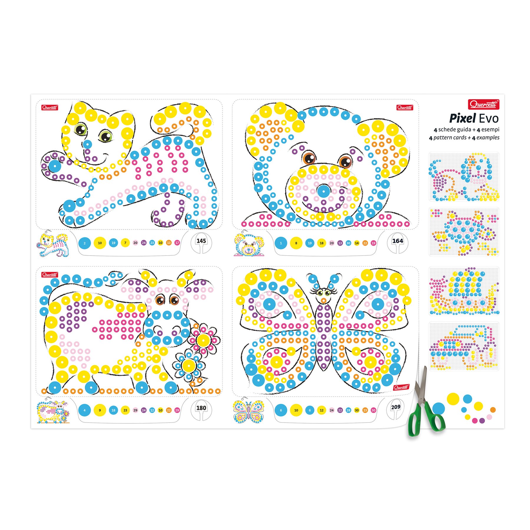 Set cu valiza Quercetti Pixel Evo Cat 300 piese - poza 3