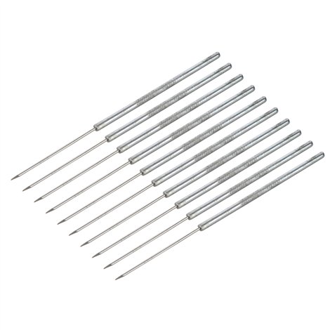 Set de 10 ace din otel, lungime 13,6 cm, pentru fixare produse disectii, uz didactic