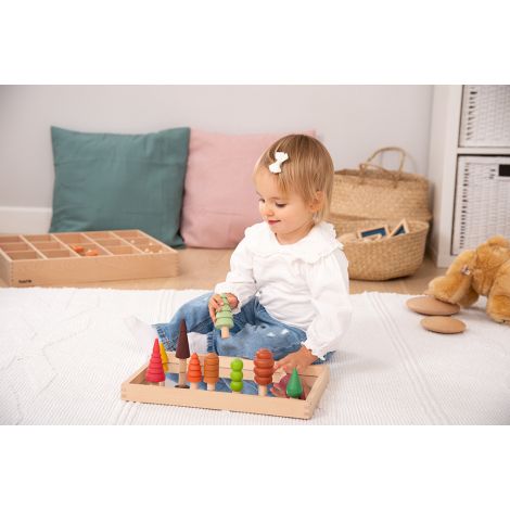 Set de 10 copacei din lemn pentru activitati educative - poza 5