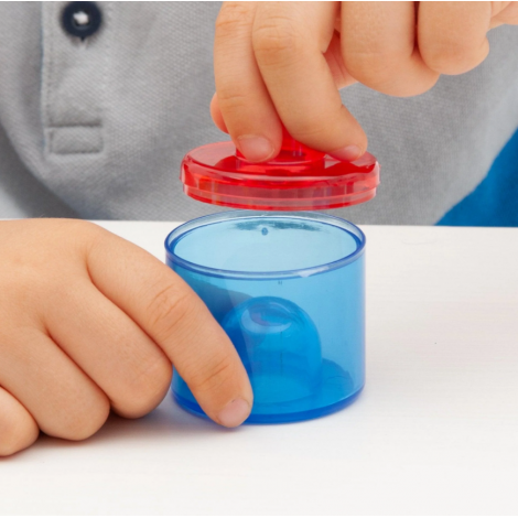Set de 18 cutiute colorate cu capac, translucide, pentru activitati senzoriale - poza 4