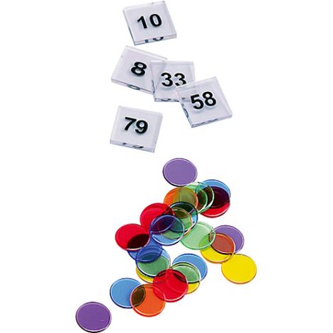 Set de 250 jetoane colorate translucide, 19 mm diam, material didactic gradinita si scoala - poza 2