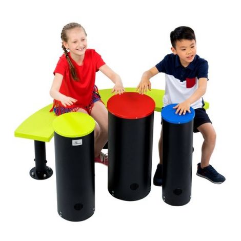 Set de 3 instrumente muzicale de exterior Tobe Thunder cu prindere pe beton - poza 3