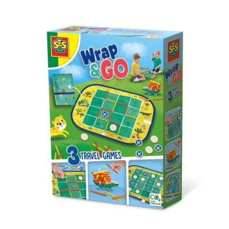 Set de 3 jocuri copii Connect Four, Dots and Boxes si joc de stivuire - poza 1