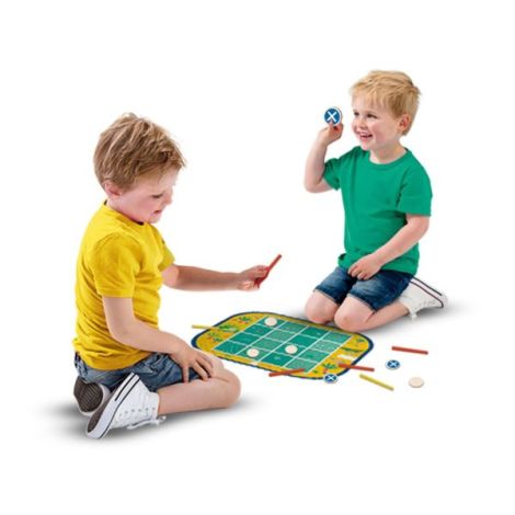 Set de 3 jocuri copii Connect Four, Dots and Boxes si joc de stivuire - poza 3