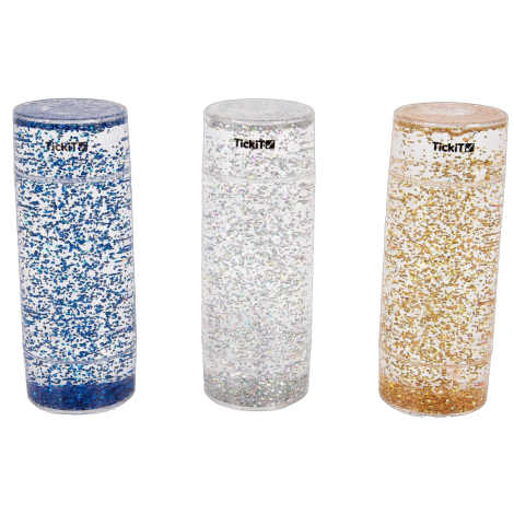 Set de 3 tuburi senzoriale cu sclipici - poza 1