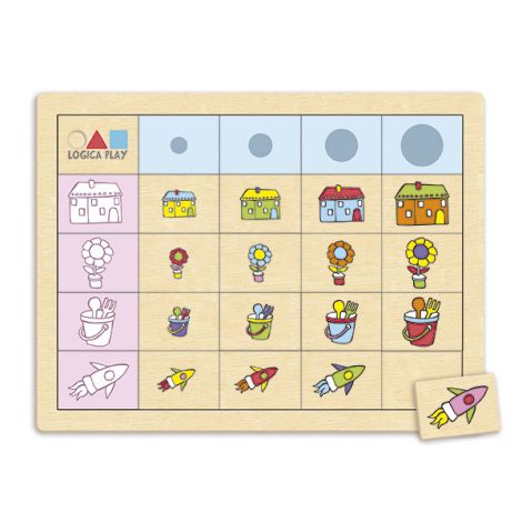 Set de 4 jocuri educative Montessori Logic1 - poza 1