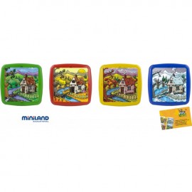 Set de 4 puzzle Anotimpurile anului - Miniland - poza 2