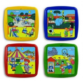 Set de 4 puzzle Timpul liber - Miniland