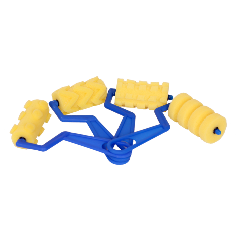 Set de 4 trafaleti din spuma, cu modele diferite, pentru pictura - poza 2
