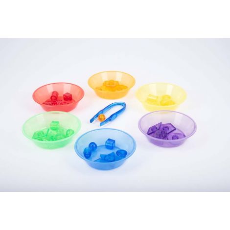 Set de 6 boluri translucide colorate pentru activitati senzoriale - poza 3