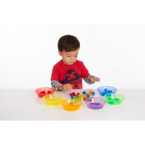 Set de 6 boluri translucide colorate pentru activitati senzoriale - poza 5