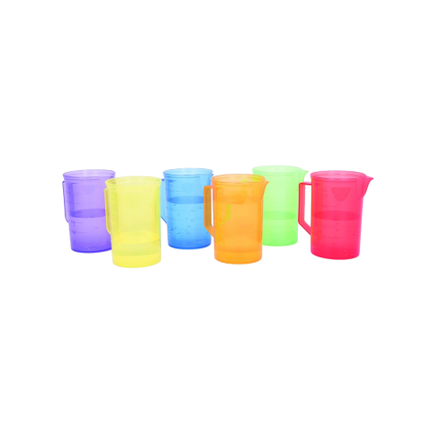 Set de 6 carafe translucide colorate pentru activitati senzoriale - poza 1