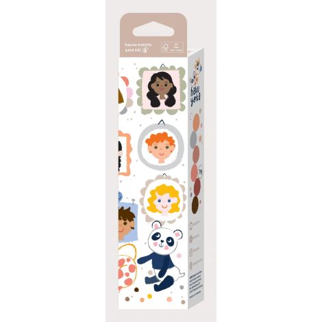 Set de 6 creioane cerate in forma de margele, Haku Yoka - culori Nude - poza 2