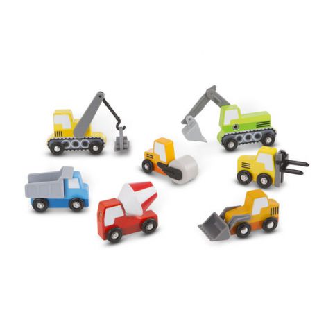 Set de 7 masinute utilitare din lemn - poza 3