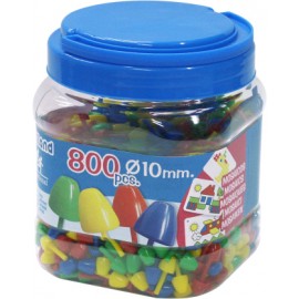 Set de 800 piese de mozaic 10 mm pentru activitati educative - Miniland - poza 1