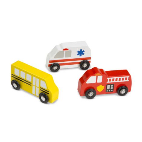 Set de 9 masinute utilitare din lemn - poza 4
