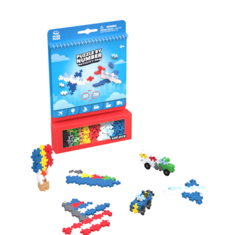 Set de Activitati Plus-Plus, 125 piese, Mijloace de transport