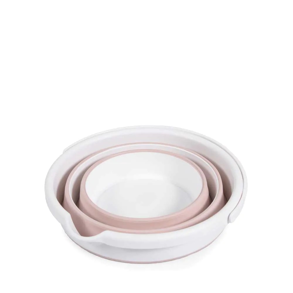 Set de baie cu cadita 3 in 1 pliabil Cangaroo Hawaii 80 x 48 x 24 cm Roz - poza 5