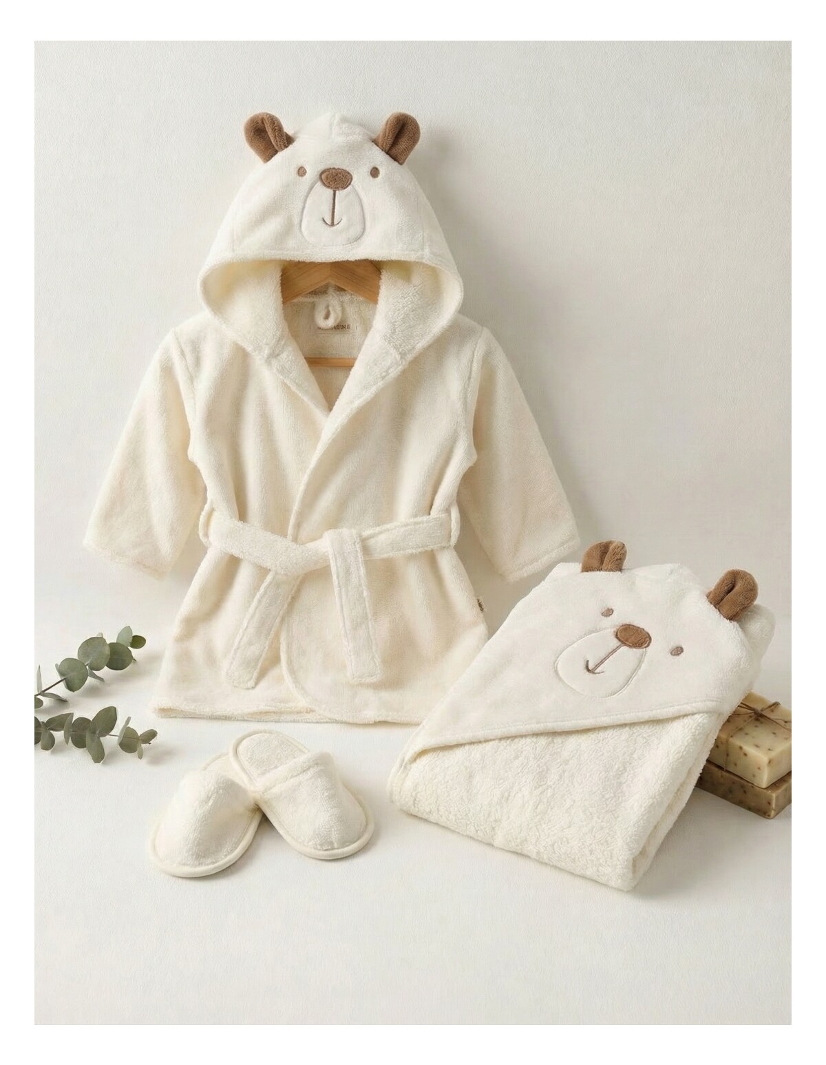 Set de baie, Little Bear, alb