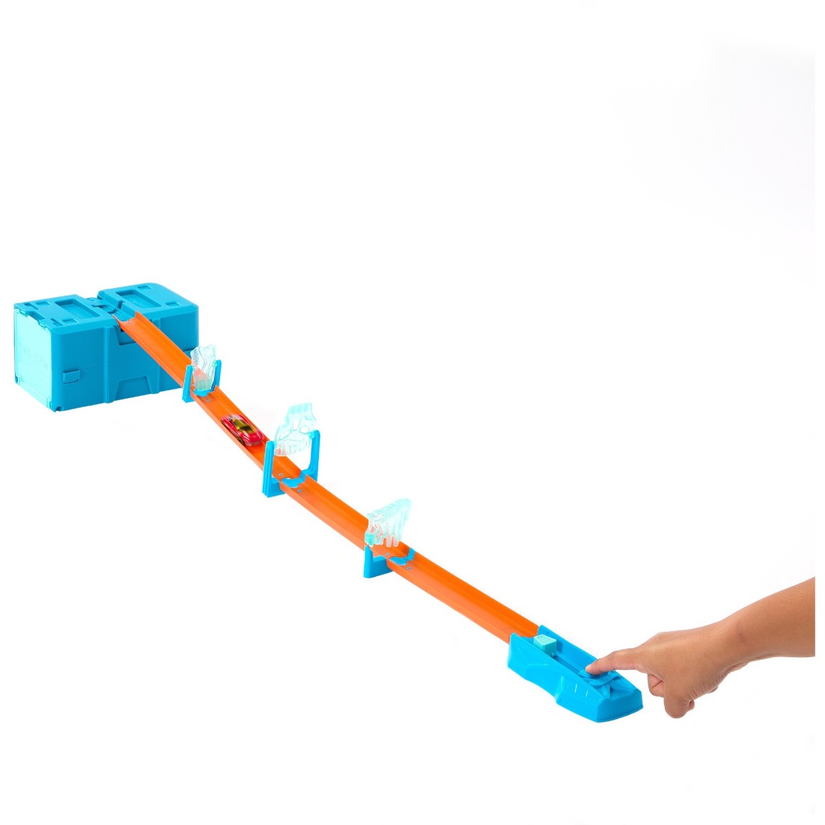Set de baza Hot Wheels Track Builder 2 in 1 Ice Crash - poza 1