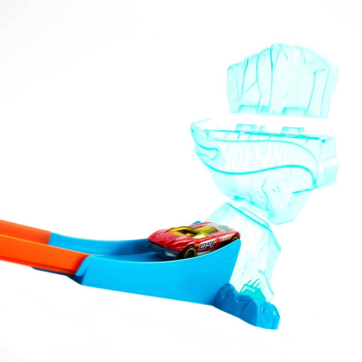 Set de baza Hot Wheels Track Builder 2 in 1 Ice Crash - poza 3