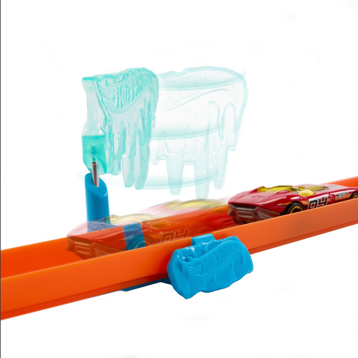 Set de baza Hot Wheels Track Builder 2 in 1 Ice Crash - poza 5