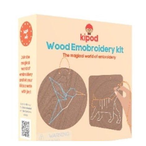 Set de broderie din lemn - Animale Kipod - poza 1