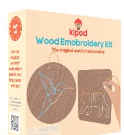 Set de broderie din lemn - Animale Kipod