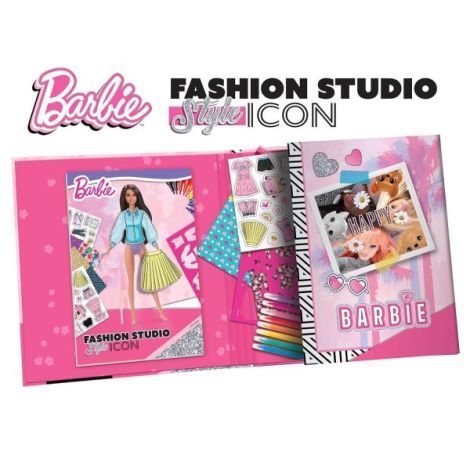 Set de colorat cu activitati barbie - fashion icon - poza 3