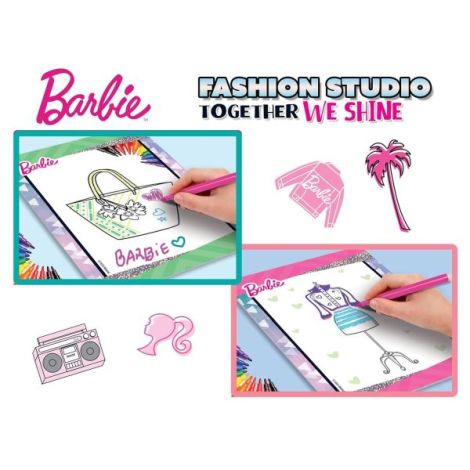 Set de colorat cu activitati barbie - fashion studio - poza 3