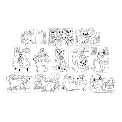 Set de colorat cu modele secrete Undercover Art - Catei - poza 3