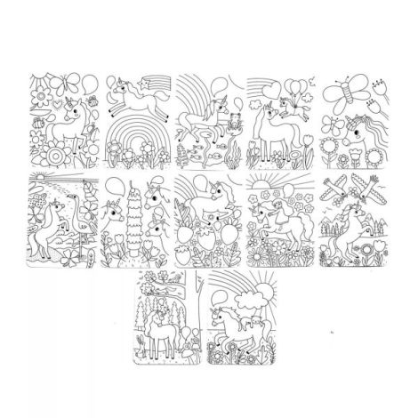 Set de colorat cu modele secrete Undercover Art - Unicorni - poza 5