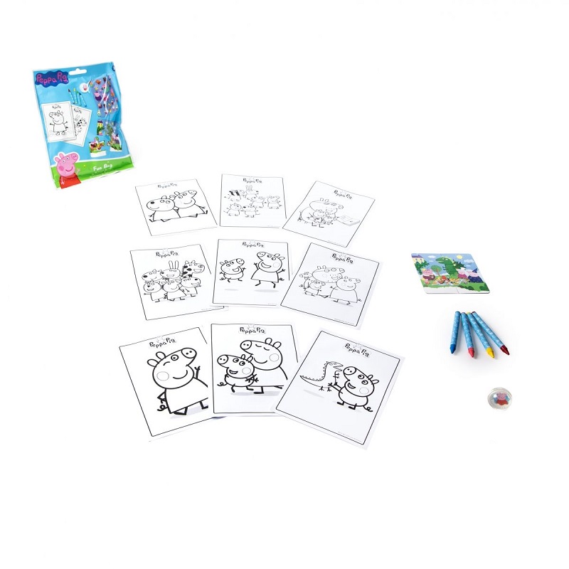 Set de colorat in punguta Peppa Pig Fun Bag - poza 1