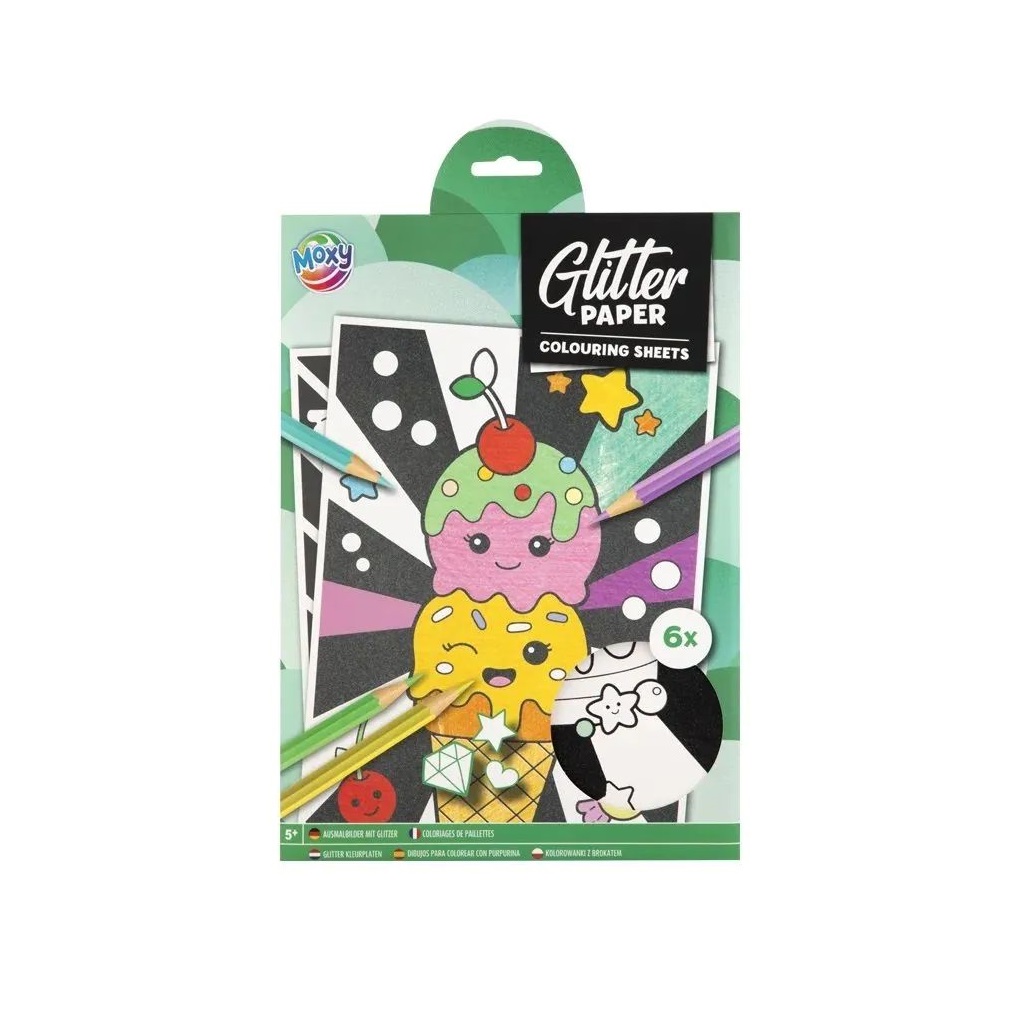 Set de colorat, pagini cu sclipici Grafix, diverse modele - poza 2