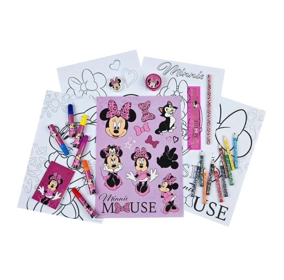 Set de colorat Undercover Minnie Mouse 35 piese - poza 1