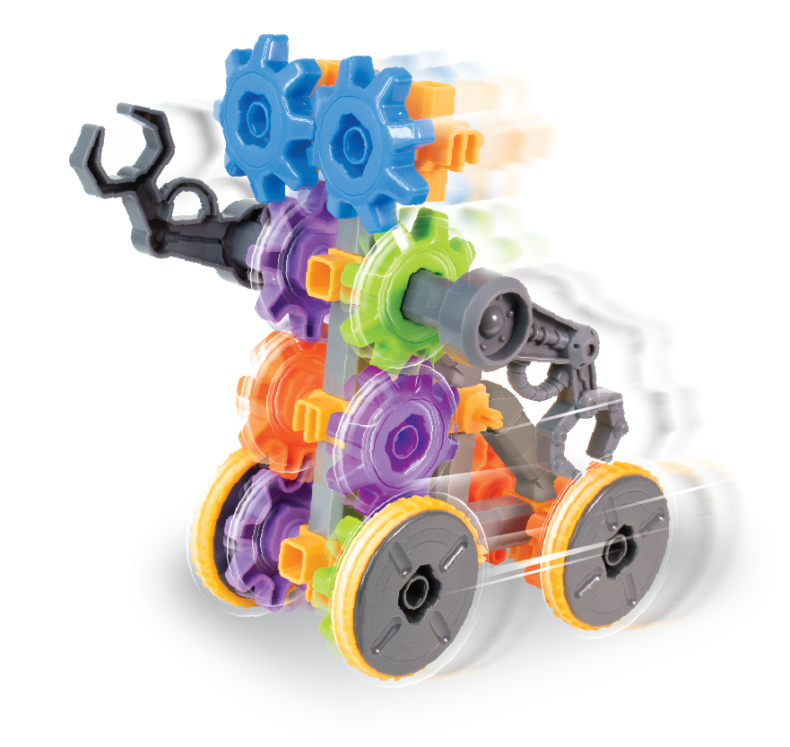 Set de constructie 3 in 1 STEM - Robotel masinute saniter