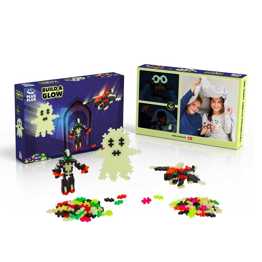 Set de constructie Build and Glow Plus Plus Constructor 360 piese - poza 3