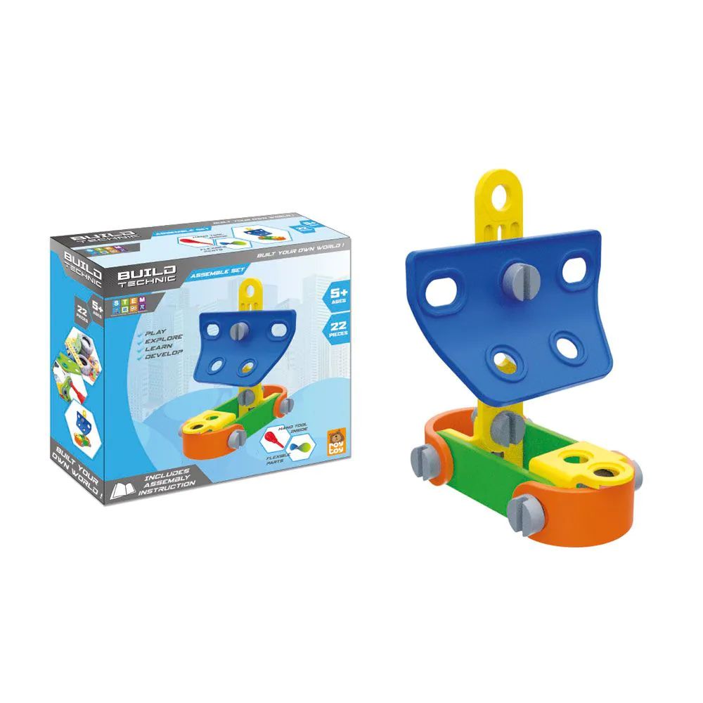 Set de constructie Build Technic Constructor Barca 22 piese - poza 1