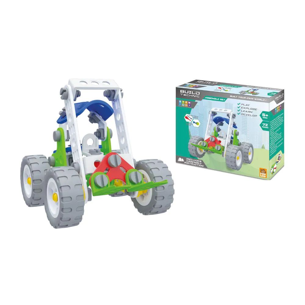 Set de constructie Build Technic Constructor Masina Electrica 82 piese - poza 1