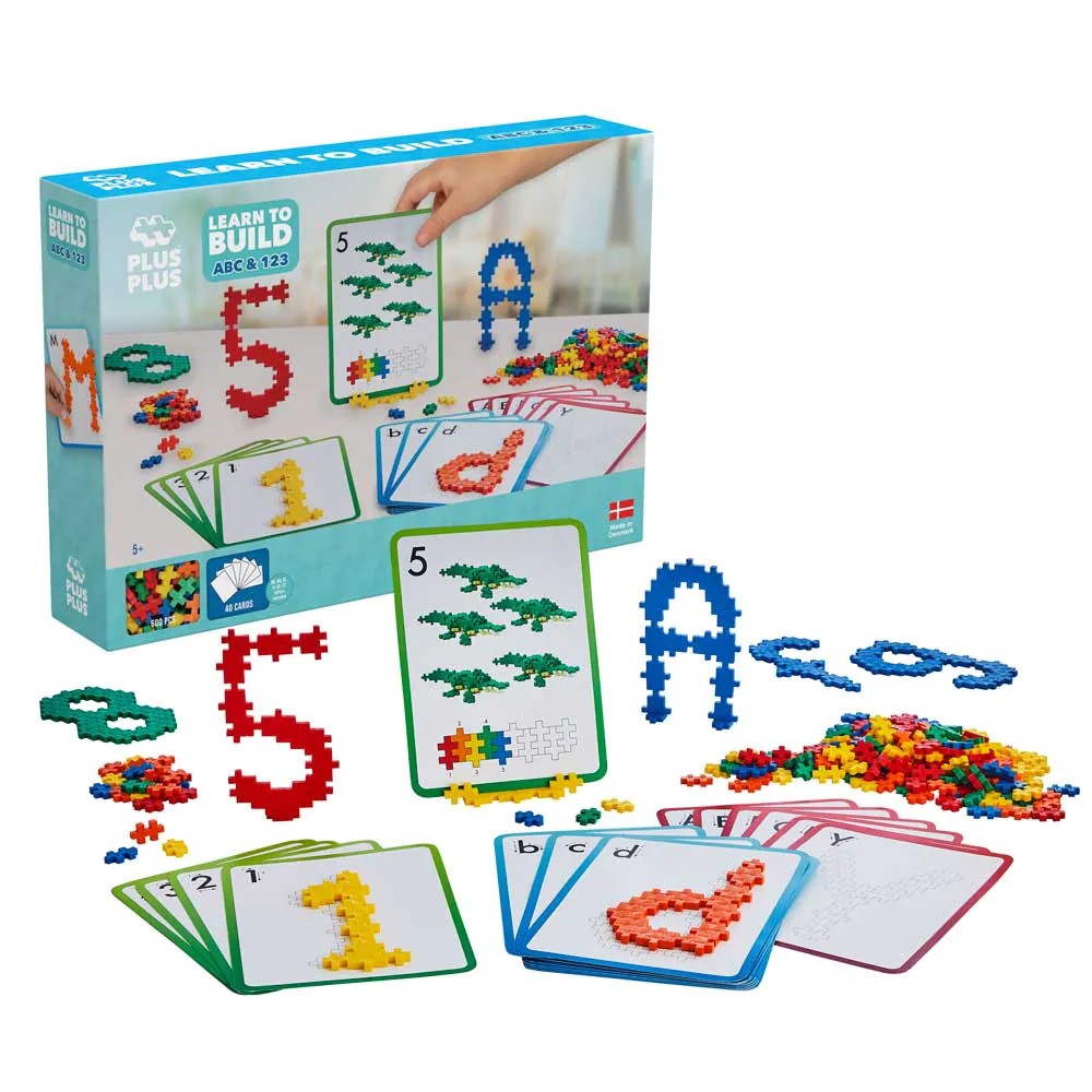 Set de constructie Cifre si Litere Plus Plus Constructor 600 piese - poza 1