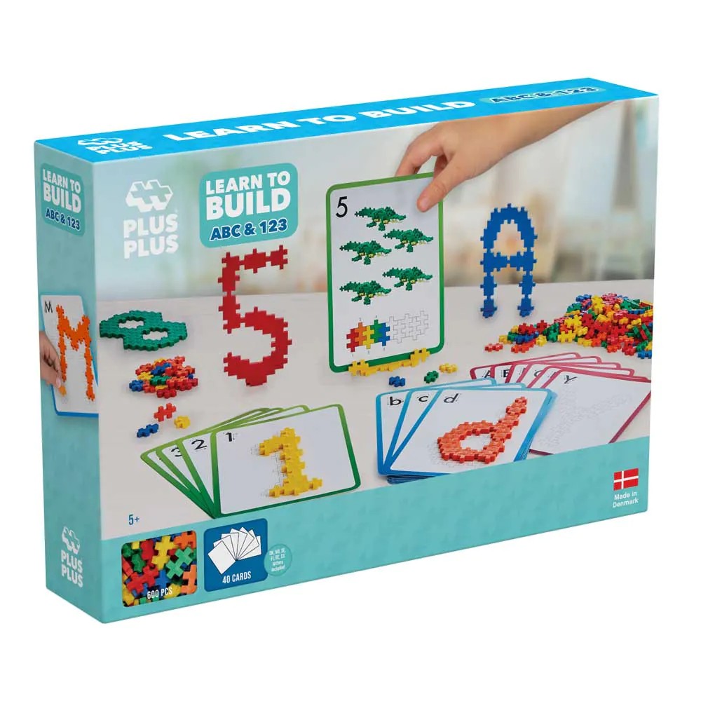Set de constructie Cifre si Litere Plus Plus Constructor 600 piese - poza 2
