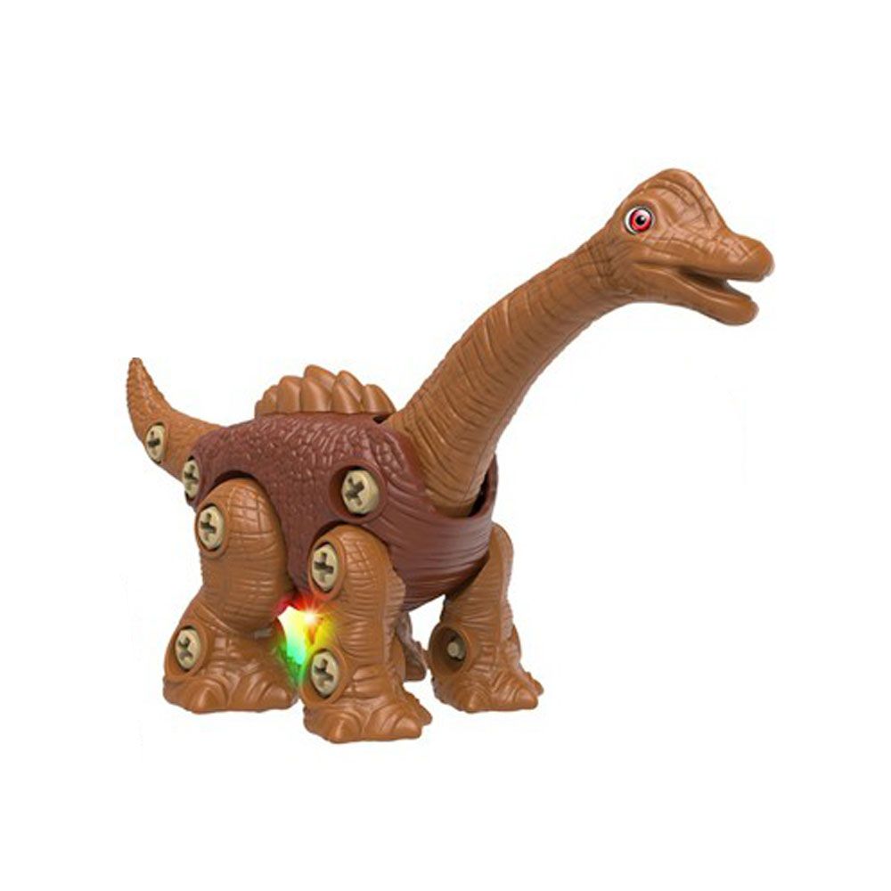 Set de constructie Dinozaur Brachinozaurus cu lumini Ntoys - poza 1