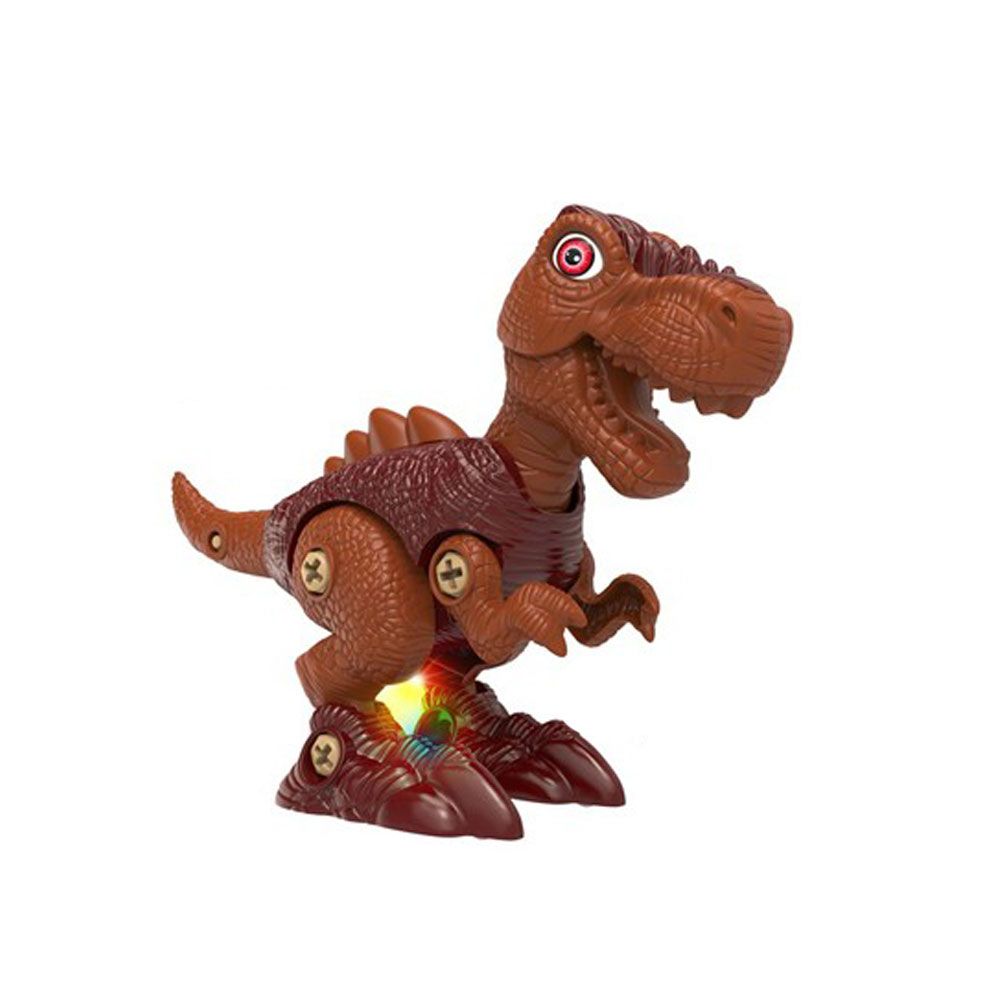 Set de constructie Dinozaur T-Rex cu lumini Ntoys - poza 1