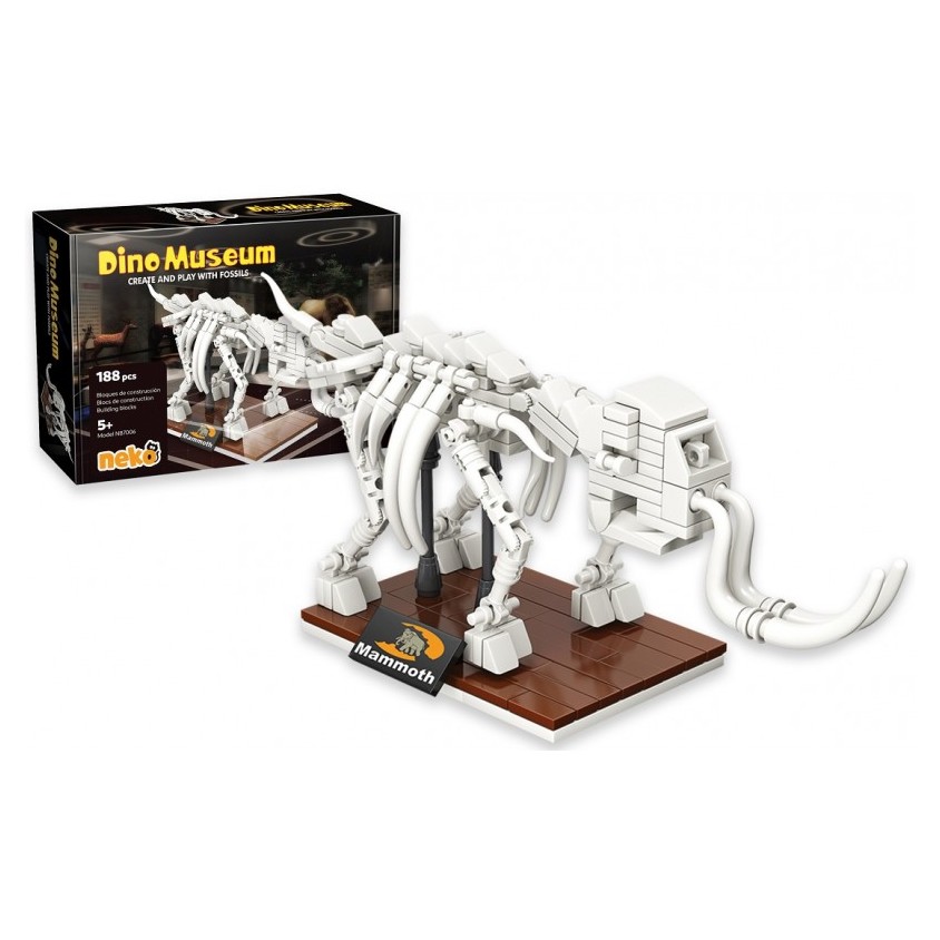 Set de constructie Fossil Building Blocks Dino Museum Mammoth - poza 1