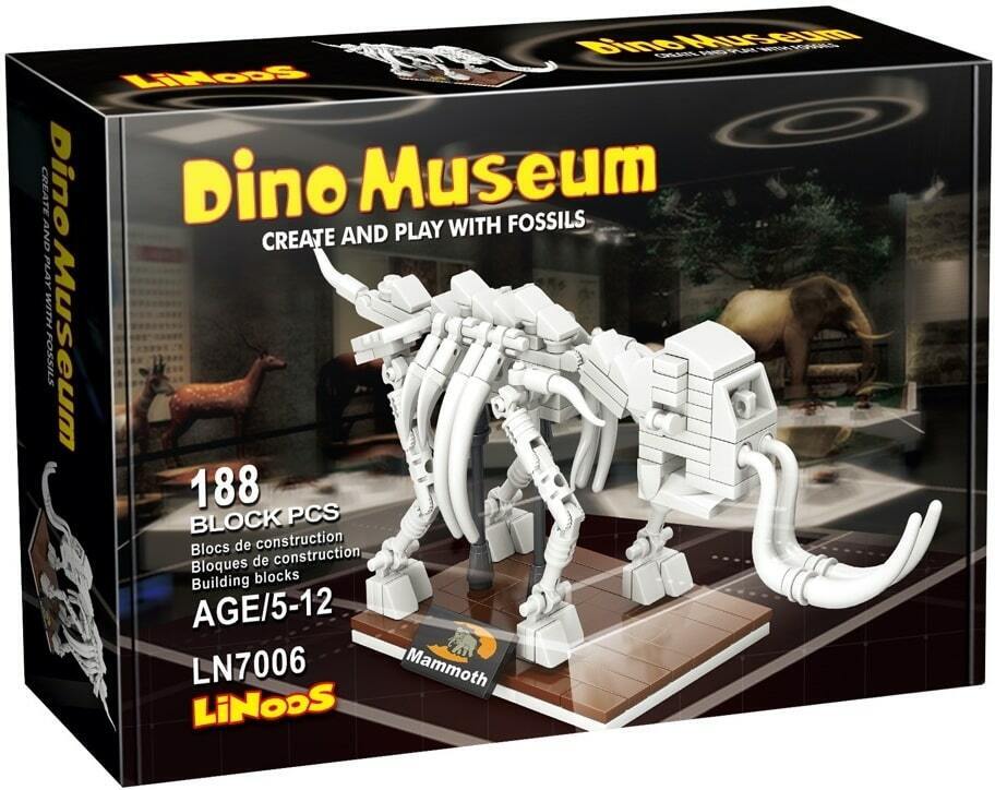 Set de constructie Fossil Building Blocks Dino Museum Mammoth - poza 2