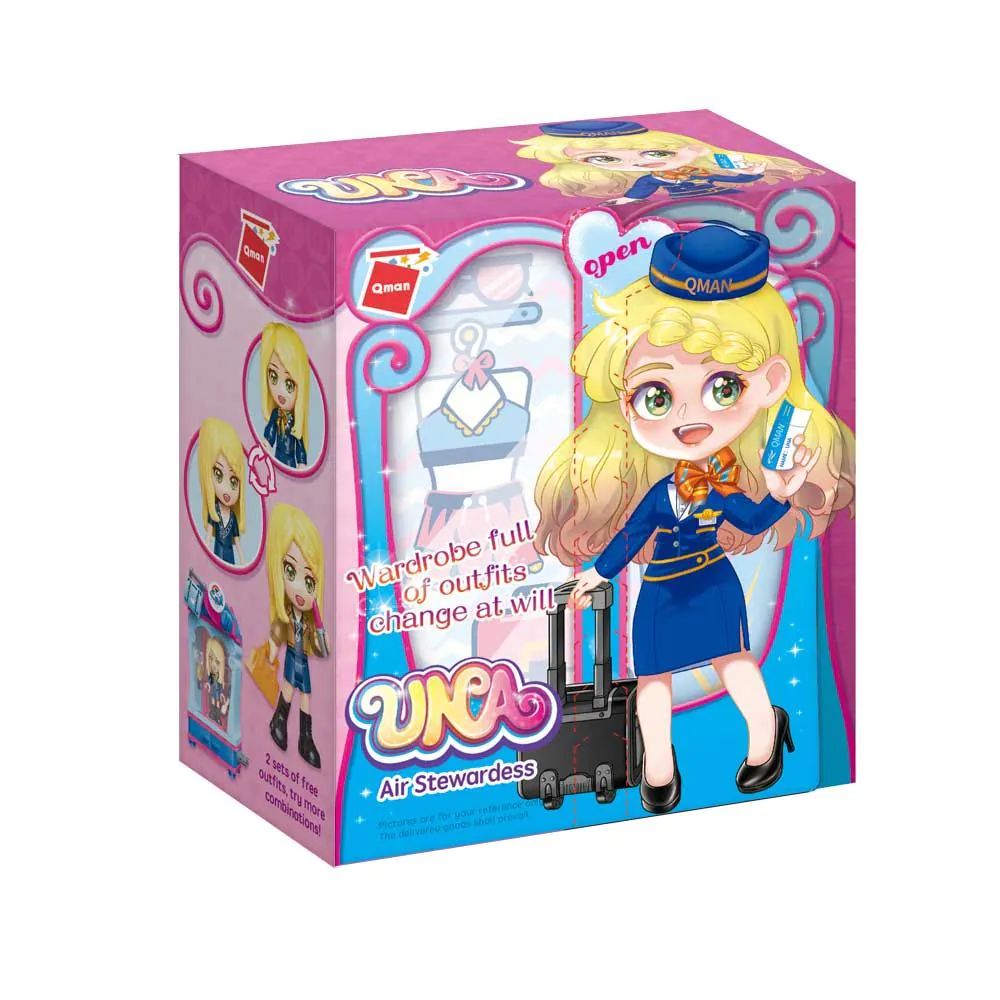 Set de constructie Garderoba cu figurina Qman Air Stewardess - poza 2
