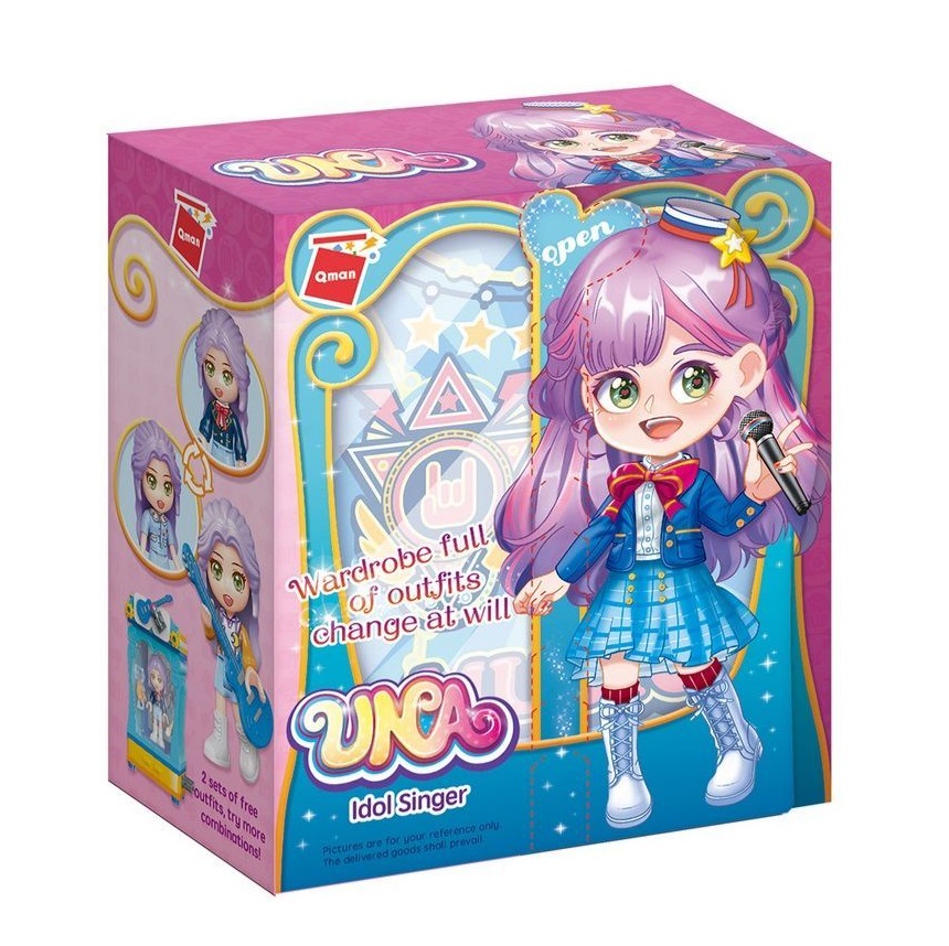 Set de constructie Garderoba cu figurina Qman Cantareata - poza 2