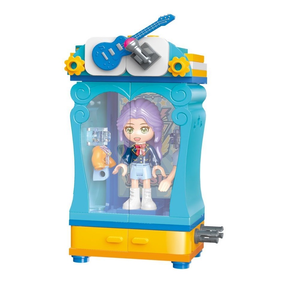 Set de constructie Garderoba cu figurina Qman Cantareata - poza 3