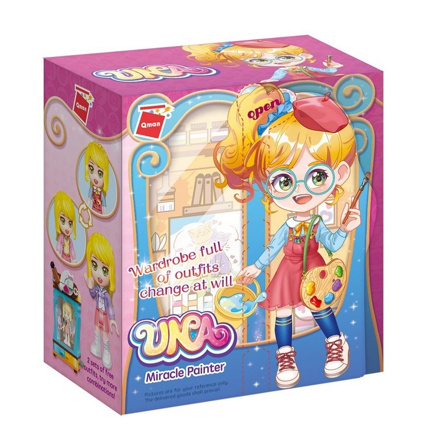 Set de constructie Garderoba cu figurina Qman Magical Painter - poza 3