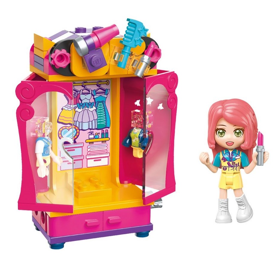 Set de constructie Garderoba cu figurina Qman Magical Stylist - poza 1